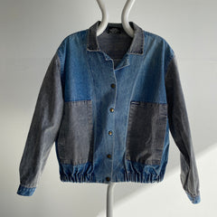 1980/90s Ciotti Veste en jean bicolore en denim