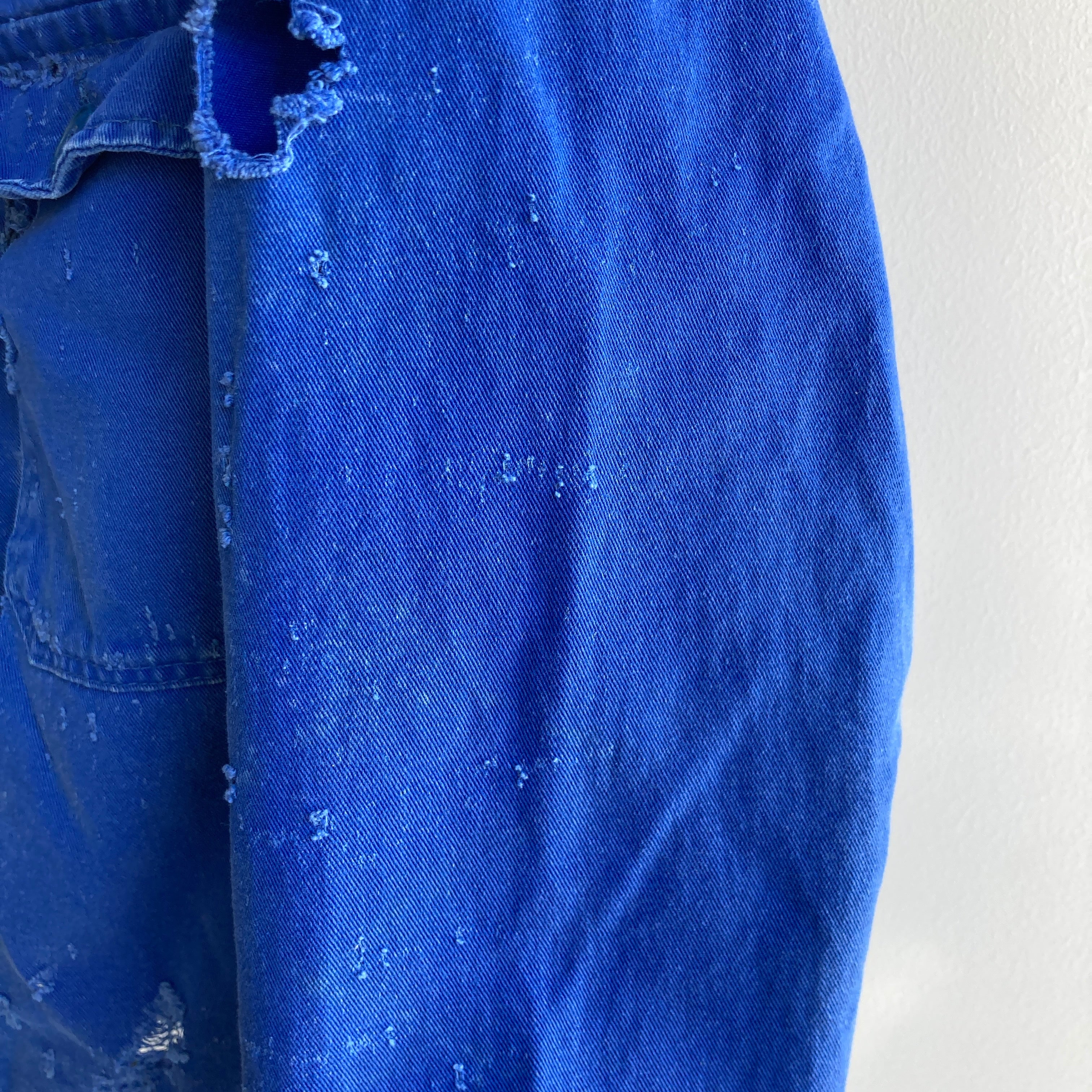 Manteau de corvée de vêtements de travail européens en coton radicalement battu des années 1990