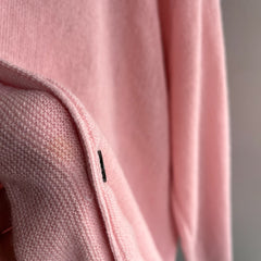 1980s Pale Pink Izod Cardigan with Staining