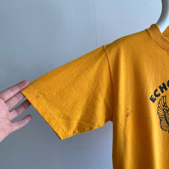 1980s Paint Stained Echo Eagles T-Shirt Jerzees (It Says Ray C on the Back)