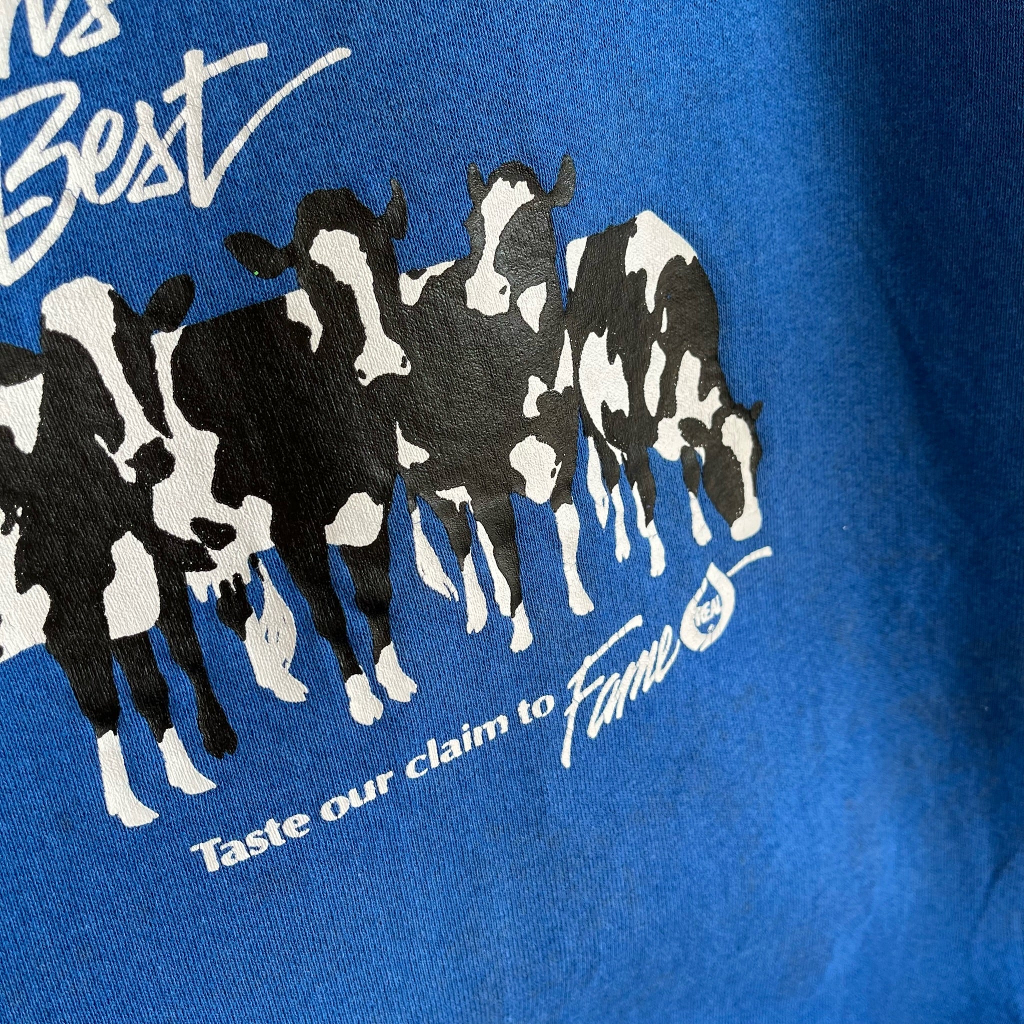 1980s Wisconsin's Dairy Best - Taste Our Claim To Fame - Vache Sweat par FOTL