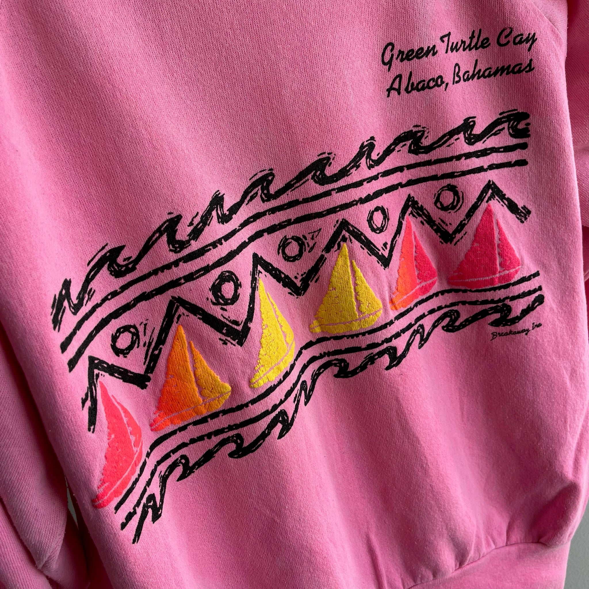 1980s Green Turtle Cay - Abaco, Bahamas Tourist Sweatshirt