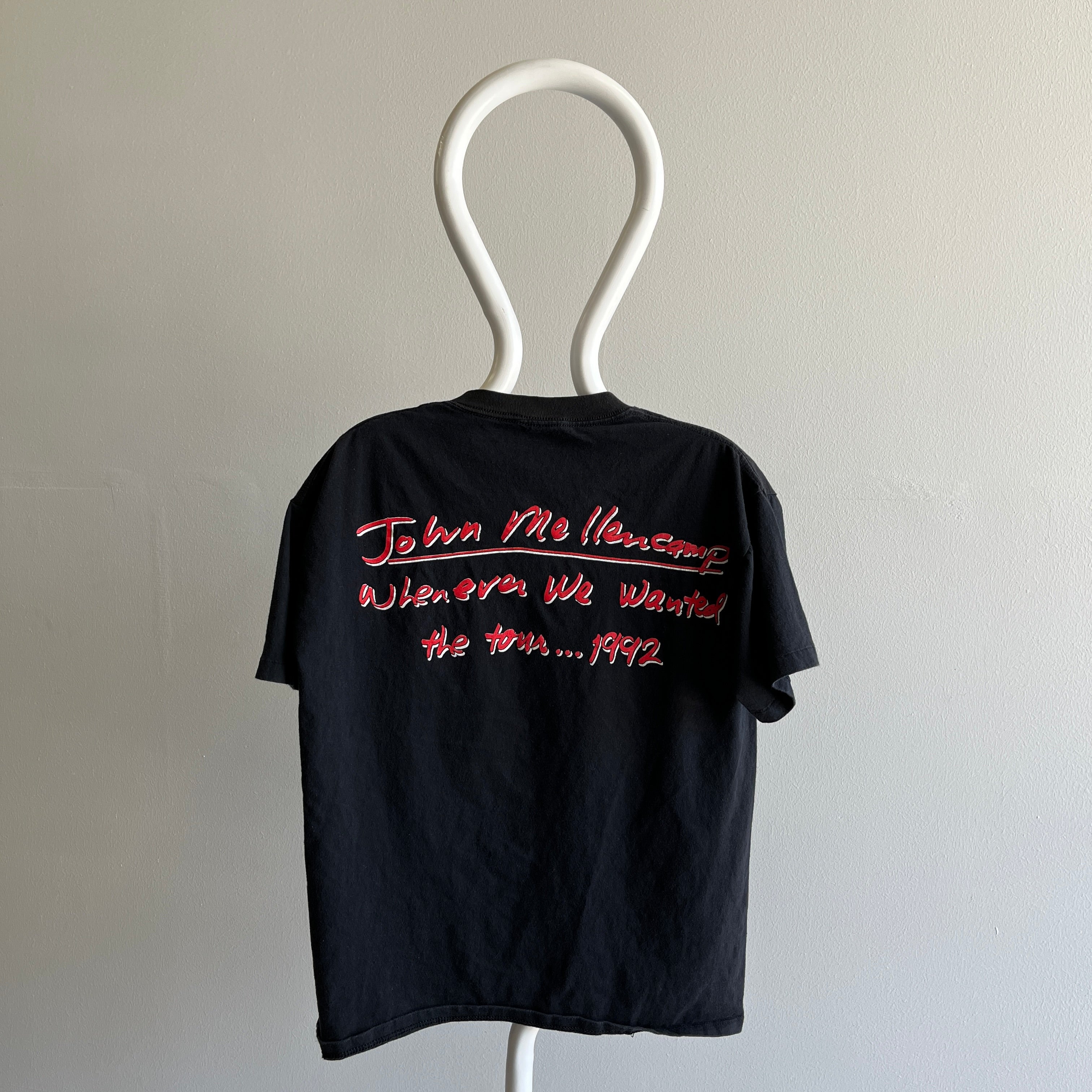1992 John Mellencamp - Whenever We Wanted - Music Tour T-Shirt