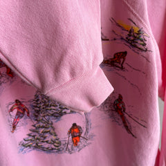 1980s Steeps and Deeps Ski Sweatshirt by Tultex (Side Mending)